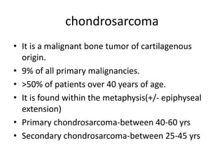 Tumors of cartilage | PPTX