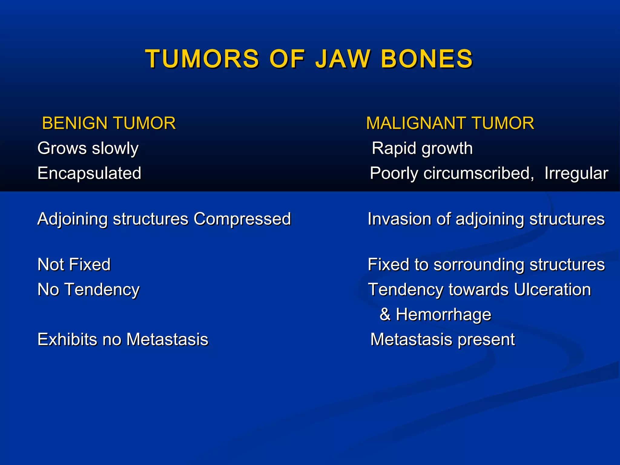 Tumors of jaw bones | PPT