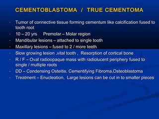 Tumors of jaw bones | PPT