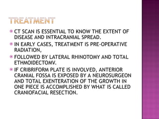 Total Rhinotomy Tumors Of Nose & PNS in ent and hns oncology.ppt