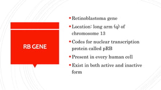 Tumor suppressor genes | PPTX