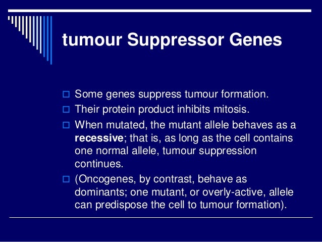 Tumor suppressor genes Biology Diagrams