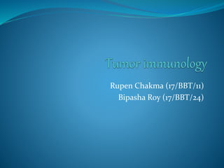 Rupen Chakma (17/BBT/11)
Bipasha Roy (17/BBT/24)
 