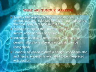 Tumour Markers | PPTX
