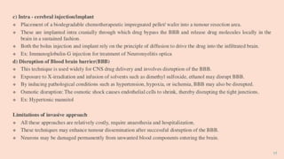 Tumour targeting and brain specific drug delivery