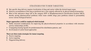 Tumour targeting and brain specific drug delivery