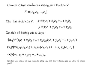 Comprehensive Lecture on Euclidean Spaces and Orthogonal Projections in ...