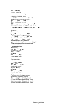 Canciones de la Tuna