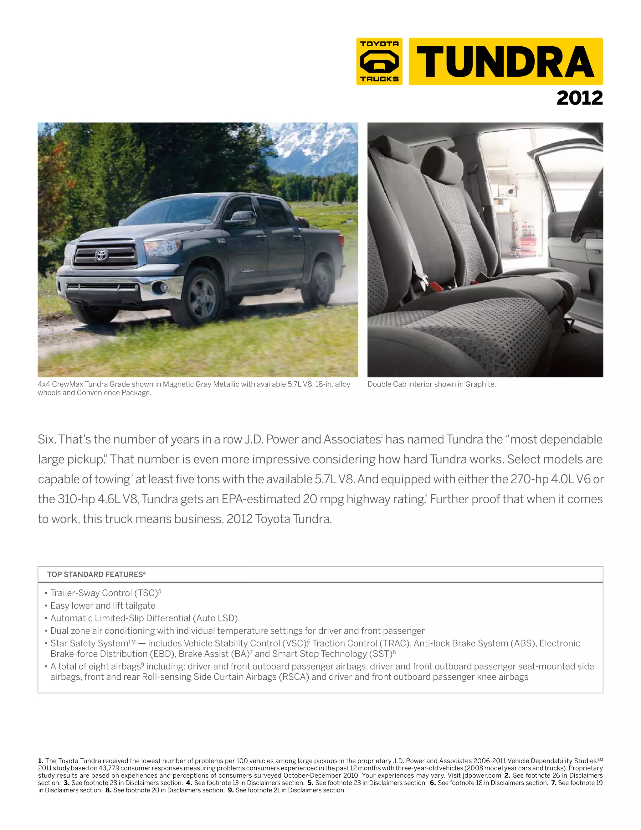 2012 Toyota Tundra - Cabe Toyota | PDF