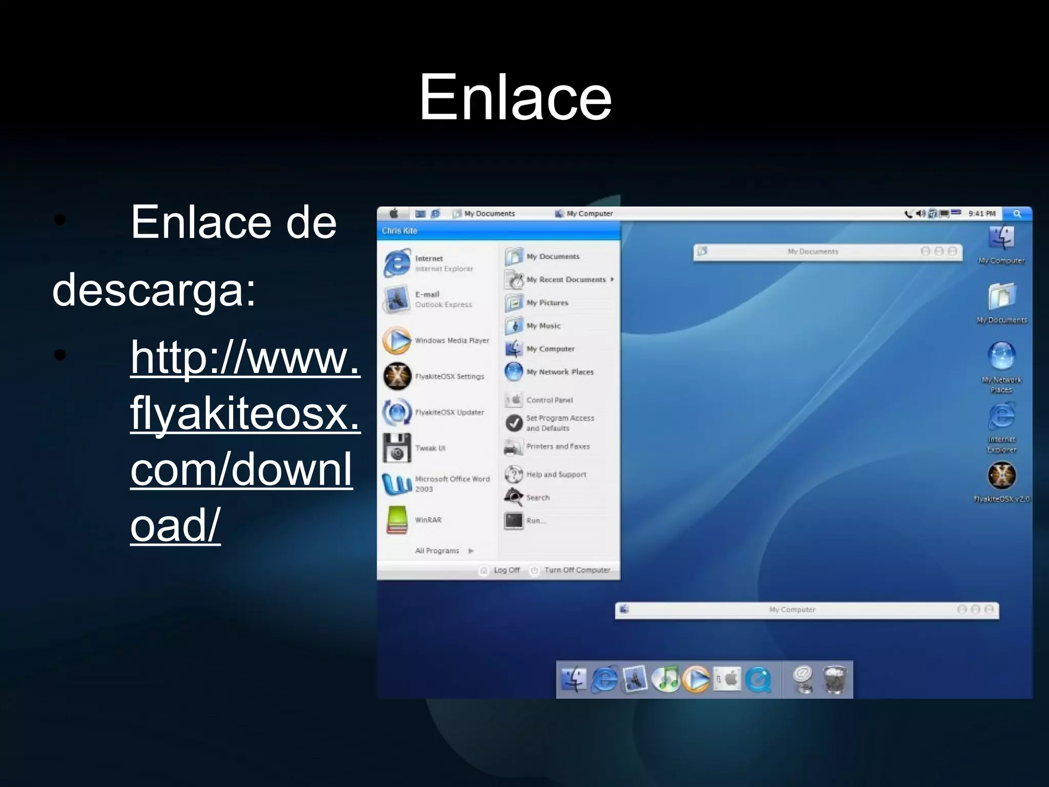 Enlace  Enlace de descarga: http://www.flyakiteosx.com/download/ 