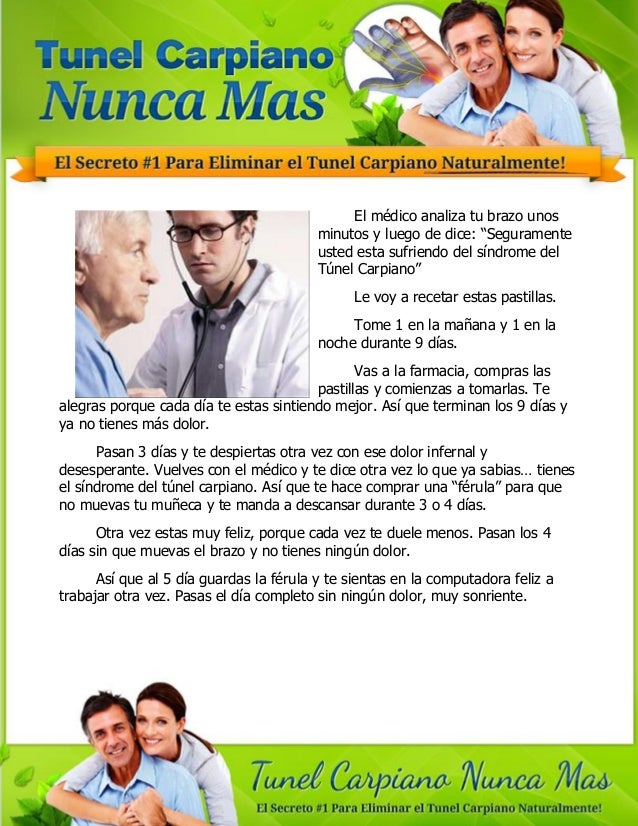 Tunel carpiano nunca mas en pdf Tunel carpiano nunca mas en pdf