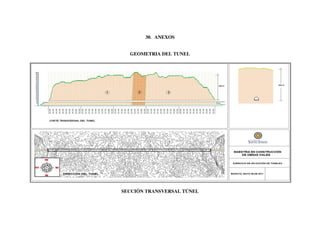 30. ANEXOS
GEOMETRIA DEL TUNEL

SECCIÓN TRANSVERSAL TÚNEL

 