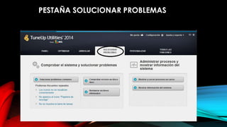 PESTAÑA SOLUCIONAR PROBLEMAS
 