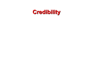 Credibility 