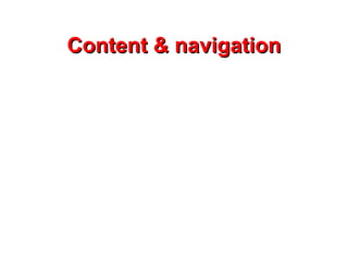 Content & navigation 