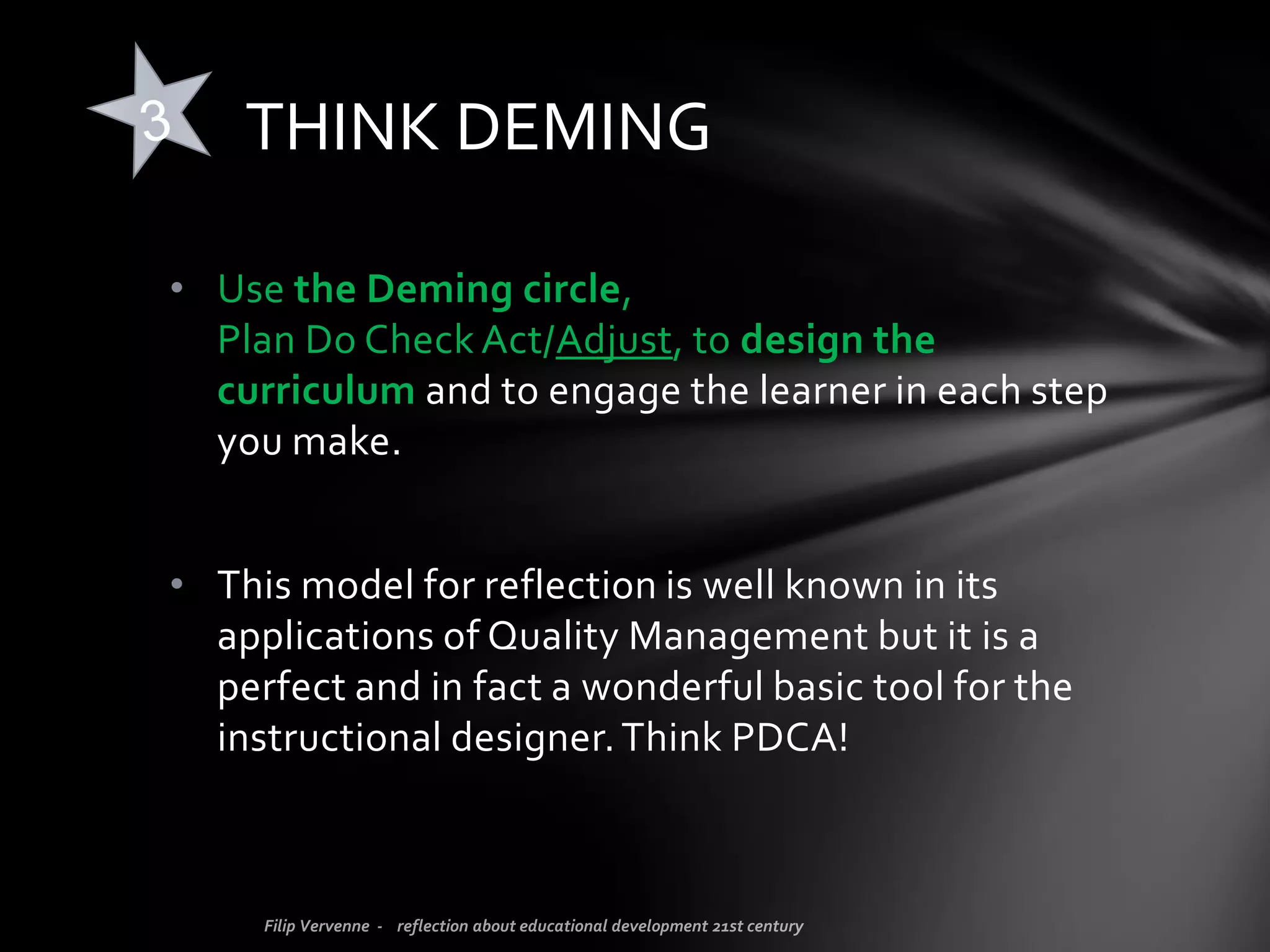 However, 3 interesting challenges remain
and they are situated,
where you would less expect them:
in the preparation and the tail of the learning
event*…
* let’s call it an event: the course, training, methodology, interaction,…
Engage…
 