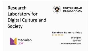 Digital Humanities: an overview from the University of Granada, Medialab UGR and the Knowmetrics Network