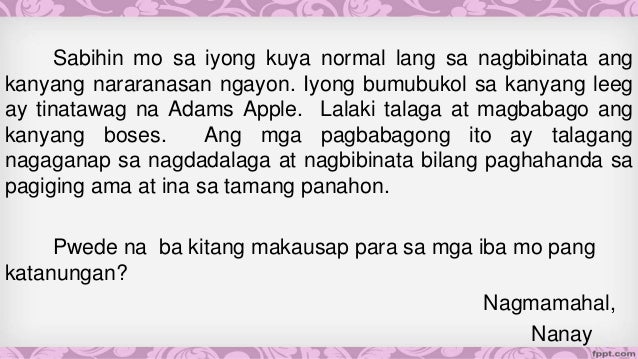 Tungkulin sa sarili sa panahon ng pagdadalaga o