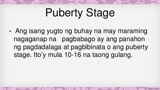 Tungkulin sa sarili sa panahon ng pagdadalaga o