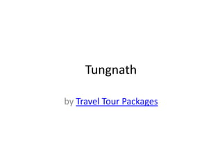Tungnath

by Travel Tour Packages
 