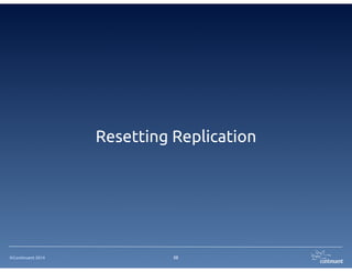 ©Continuent 2014
Resetting Replication
20
 