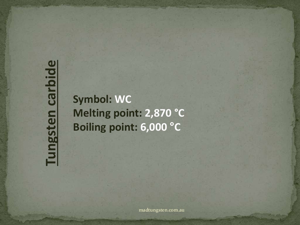 Tungsten vs tungsten carbide
