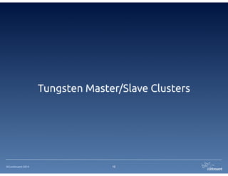 ©Continuent 2014 12
Tungsten Master/Slave Clusters
 