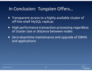 ©Continuent 2014 40
Wrap-Up
 