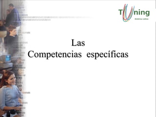 Las Competencias  específicas 