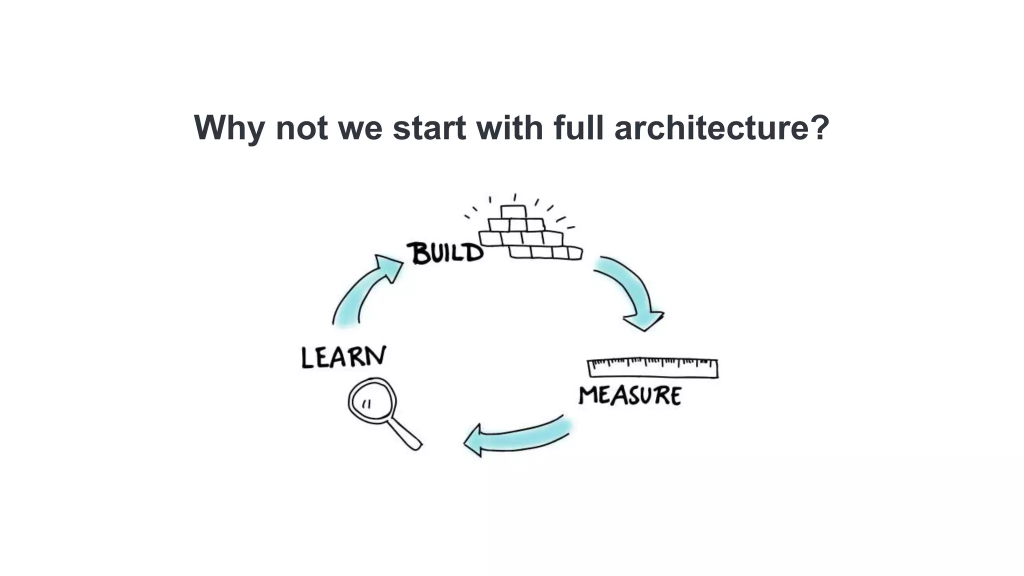 Why not we start with full architecture?
 