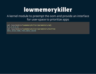 Tuning android for low ram devices | PDF