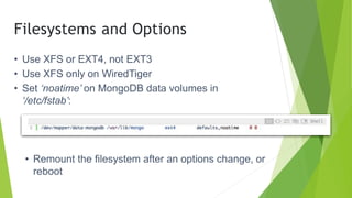 Tuning linux for mongo db | PPTX