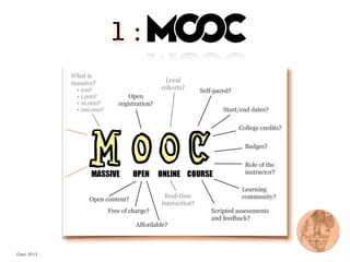Cisel, 2013
1 : MOOCs
 