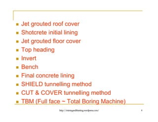 Excavation of Tunnels | PDF