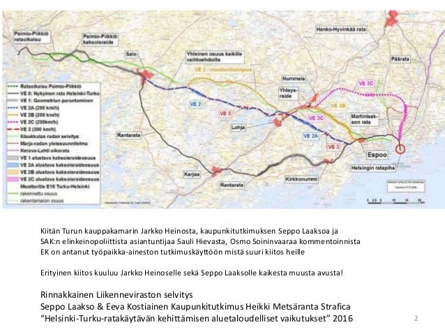 tunnin juna kartta Tunnin Juna Helsingista Turkuun Ja Suomen Talouskasvu Professori Ha tunnin juna kartta