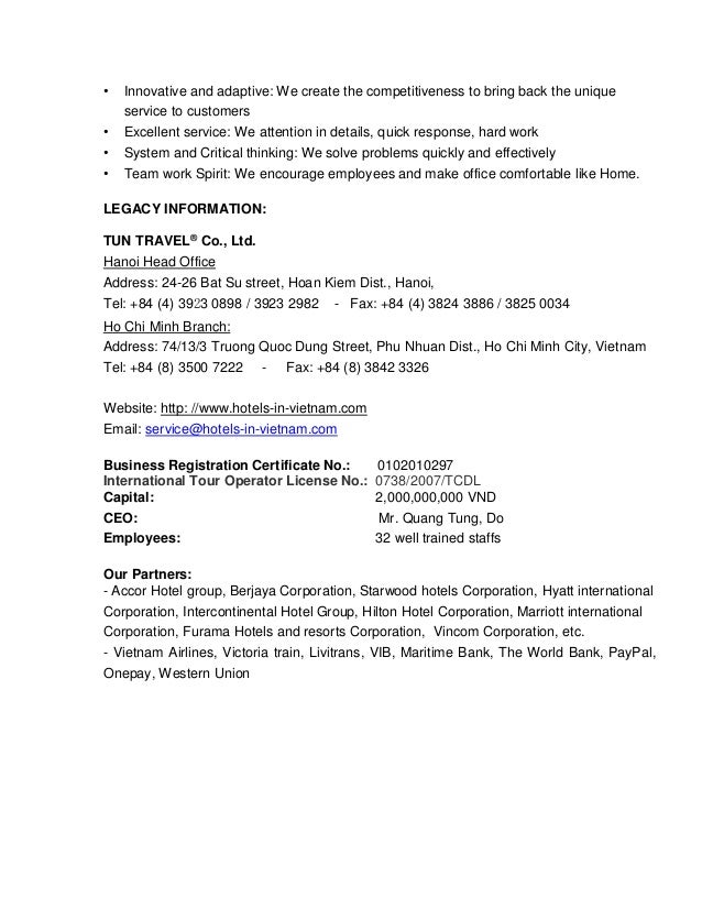 travel profile