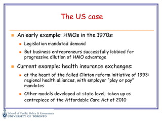 Hmo Examples Carolyn Tuohy: The institutional entrepeneur – a new force in health ...