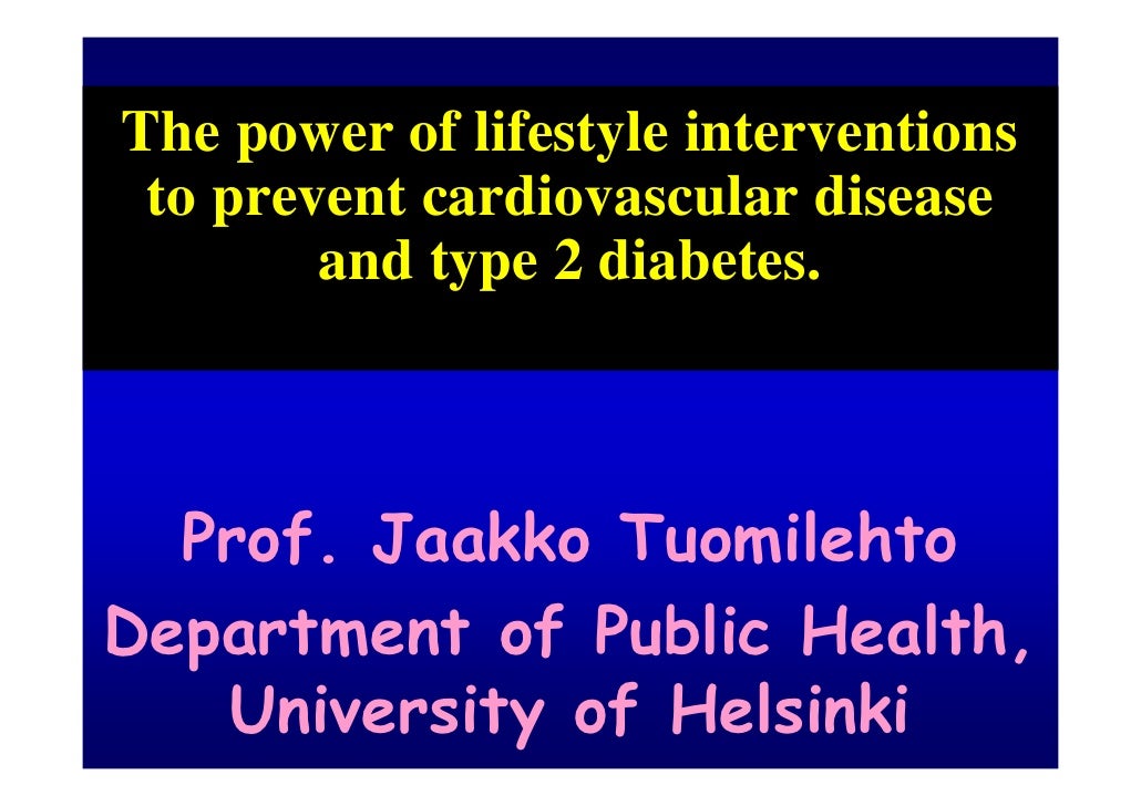 The power of lifestyle interventions to prevent ...