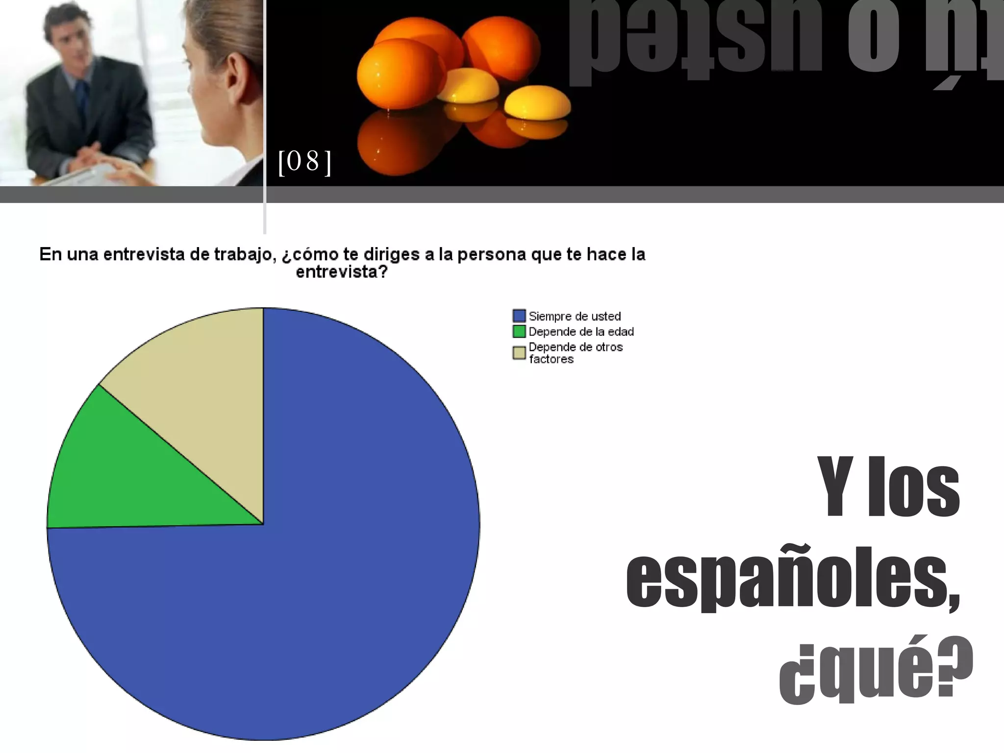 Y los  españoles,  ¿qué? tú o  usted [08] 