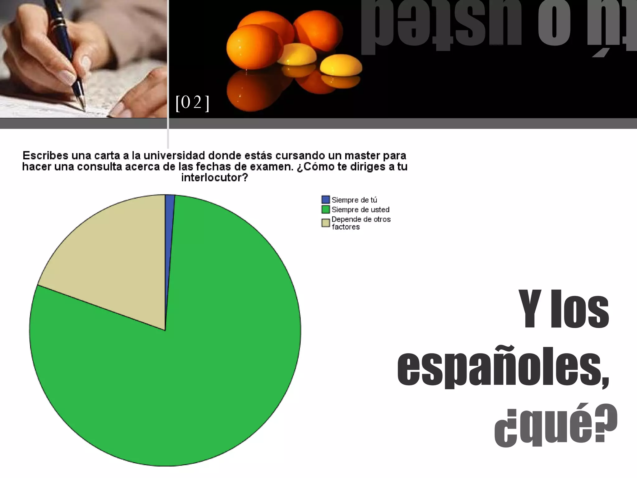 Y los  españoles,  ¿qué? tú o  usted [02] 