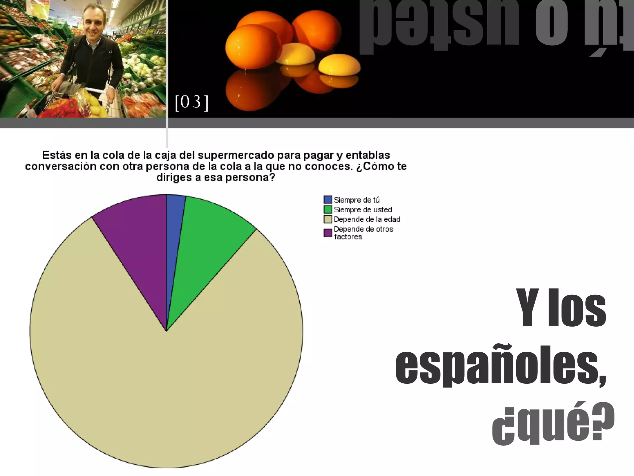 Y los  españoles,  ¿qué? tú o  usted [03] 