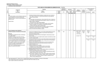MUNICIPALIDAD PROVINCIAL DE TRUJILLO
UNIDAD ORGÁNICA: GERENCIA DE DESARROLLO URBANO
SUB GERENCIA DE HABILITACIONES URBANAS
DERECHO DE Plazo
N° DENOMINACIÓN TRAMITACIÓN (*) para INICIO DEL Autoridad
de DEL Número y Formulario Auto- Resolver PROCEDIMIENTO Competente
Orden PROCEDIMIENTO Denominación (Código/ mático (En días para Resolver Reconsideración Apelación
Ubicación) Positivo Negativo hábiles)
Nota b) Certificado de Inexistencia de Restos Arqueológicos, en aquellos casos en que el perimetro del
En la presente modalidad, no están contempladas las habilitaciones área a habilitar se superponga con un área previamente declarada como parte integrante del
urbanas proyectadas sobre terrenos que constituyan parte Patrimonio Cultural de la Nación.
integrante del Patrimonio Cultural de la Nación declaradas por el Notas:
Ministerio de Cultura a) Los planos deberán estar georeferenciados al Sistema Geodésico Oficial, según lo establecido en
la Ley N° 28294, Ley que crea el Sistema Nacional Integrado de Catastro y su Vinculación con el
Vigencia 36 meses Registro de Predios y su Reglamento.
La documentación técnica deben presentarse digitalizado
b) El Formulario y sus anexos deben ser visados en todas sus páginas y cuando corresponda,
firmados por el propietario o por el administrado y los profesionales que intervienen.
Los citados formularios tienen carácter de declaración jurada.
c) Todos los planos y documentos técnicos deben estar sellados y firmados por el profesional
responsable de los mismos y firmados por el propietario o administrado.
d) Todos los documentos serán presentados por triplicado.
2 Licencia de Habilitación Urbana Modalidad B. FUHU X 20 días Secretaría General Gerencia de Gerente de Alcalde
Aprobación de proyecto con Evaluación por la Municipalidad 1 Formulario Único de Habilitaciones Urbanas, en tres (03) juegos originales debidamente suscritos por Licencia 405.5 Registro, Trámite Desarrollo Desarrollo
el administrado y los profesionales responsables, en el que se indica el número de recibo y la Documentario Urbano Urbano
Base Legal: fecha de pago del trámite de la licencia. y Archivo General
Ley de Regulación de Habilitaciones Urbanas y de Edificaciones, 2 Declaración jurada consignando el número de la Partida Registral y el asiento donde se encuentra
Ley N° 29090, 25/09/2007 inscrito el inmueble. Av. España N° 746 (Presentar Recurso) (Presentar Recurso)
D.S Nº006-2017-Vivienda D.S "Que aprueba el Texto Único 3 En caso que el administrado no sea el propietario del predio, presentar la documentación que acredite 15 días 15 días
Ordenado de la Ley Nº 29090.Articulo 10, numeral 2, 28/02/2017 que cuenta con derecho a habilitar
D. S Nº 011-2017-Vivienda "Que aprueba el Reglamento de 4 En caso que el administrado sea una Persona Jurídica presentar declaración jurada del representante (Resolver Recurso) (Resolver Recurso)
Licencias de Habilitaciones Urbanas y Licencias de Edificaciones legal señalando que cuenta con representación vigente, consignando datos de la Partida Registral y 30 días 30 días
Art. Nº 17 numeral 17.2 literal a),b), Art 20, numeral 20.1y 20.2 el asiento en el que conste inscrita la misma.
Art 23, numeral 23.1, literal a), b), c), d), e), f), g), h). 15/05/2017 5 Declaración Jurada de habilitación de los profesionales que suscriben la documentación técnica.
D.S Nº 002-2017-Vivienda "Que aprueba el Reglamento de Las declaraciones juradas mencionadas anteriormente forman parte del Formulario Único.
Verificación Administrativa y Técnica 25/01/2017. 6 Certificado de Zonificación y Vías.
R.M Nº 118-2017 Vivienda Montos maximos por cada visita de 7 Certificado de Factibilidad de Servicios vigentes:
inspección de verificación técnica 04/04/2017. 7.1 Factibilidad de servicio de agua y alcantarillado vigentes por parte de Sedalib.
7.2 Factibilidad de servicio de energía eléctrica vigentes por parte de Hidrandina.
8 Declaración Jurada de inexistencia de feudatarios.
9 Documentación técnica, por triplicado, (03 juegos originales) firmada por el administrado y los
profesionales responsables del diseño de acuerdo a lo siguiente:
9.1 Plano de ubicación y localización del terreno con coordenadas UTM georeferenciada al sistema
geodésico oficial.Según formato a escala 1/500 y/o 1/5000
9.2 Plano perimétrico y topográfico. Incluir Norte. trama urbana circundante en planta con elementos
físicos de entorno, ángulos internos al segundo, colindantes registrales, Georeferencia al datum
oficial, curvas de nivel a 1m, indicando la ubicación de la estación y extendiendo las curvas
hasta 40 m fuera de la poligonal del terreno.
(*) Pago en sede principal de SATT: Jr. Bolívar N° 530 - 534 - Pasaje San Agustín, Registros Civiles: Avda España N° 742, (Frente a ex Concha Acústica),
Pago en ventanilla de Bancos: Banco de Crédito, Banco Continental, Banco Interbank, Banco Scotiabank, Caja Trujillo
Pago con Tarjetas Visa, Master Card, American Express
CALIFICACIÓN
Instancias de Resolución
de Recursos
(En S/ ).
Evaluación
Previa
TEXTO ÚNICO DE PROCEDIMIENTOS ADMINISTRATIVOS - ( T U P A )
REQUISITOS
 