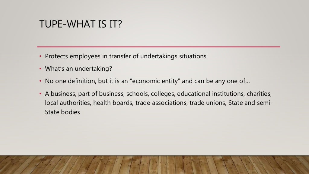 Transfer of Undertakings (TUPE) Law in Irelandthe Essentials