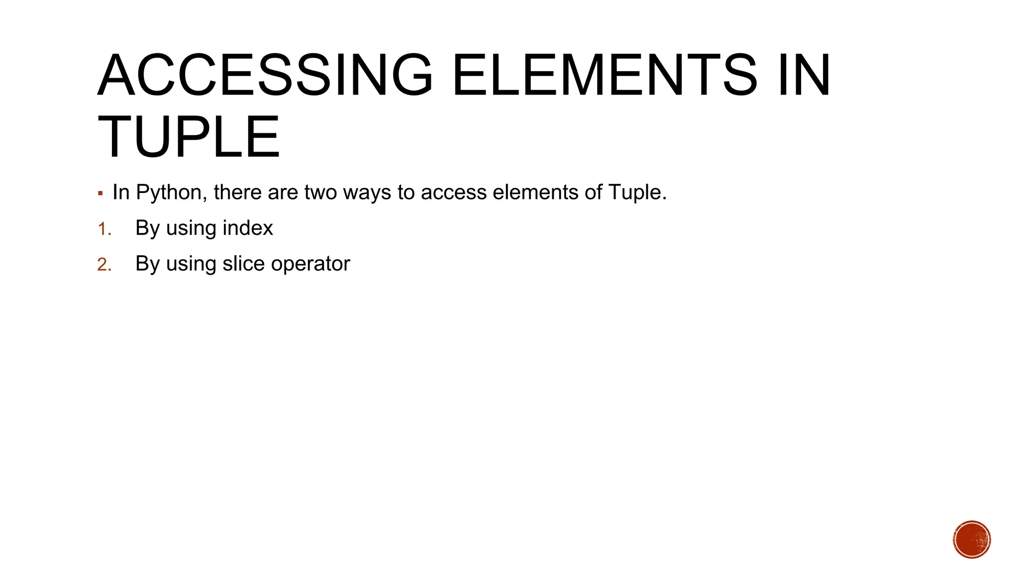 Unit-4 Basic Concepts of Tuple in Python .pptx | Programming Languages ...