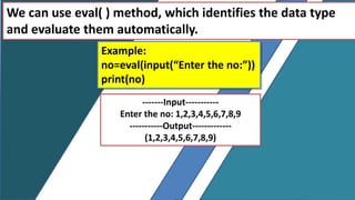 Tuple in python | PPTX