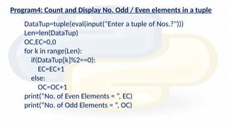 Tuples class 11 notes- important notes for tuple lesson | PPTX