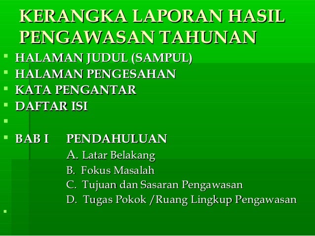 TUPOKSI PENGAWAS TUPOKSI PENGAWAS