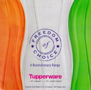 Tupperware Aug 2014 Offer Catalogue