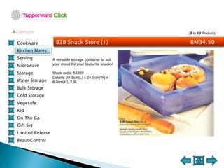 Tupperware B2B Snack Store 2.9L 