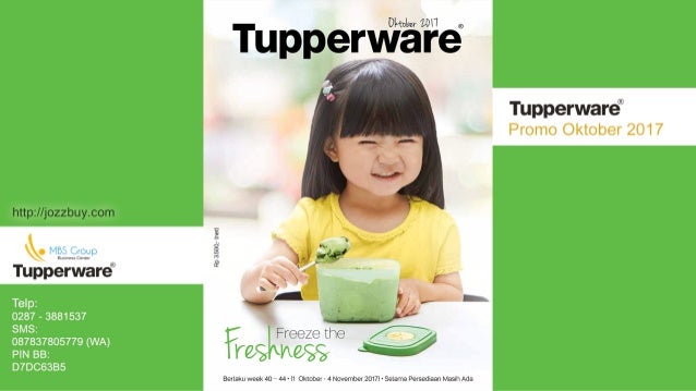 Katalog Tupperware promo Bulan oktober 2017